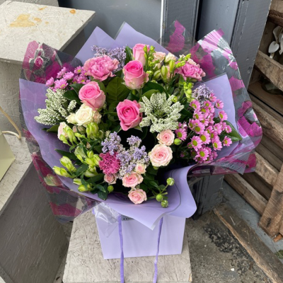 Eternal Charm - What could be more perfect than this fabulous collection of quality flowers hand-tied and delivered in water.